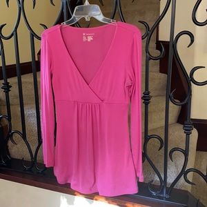INC pink empire waist knit top